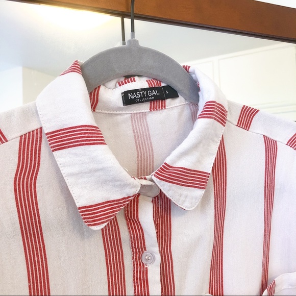 Nasty Gal // Small // Stripped button up - Picture 2 of 3